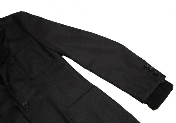 COMME des GARCONS HOMME PLUS Stripe Jacket Black Size XS