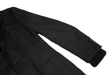 COMME des GARCONS HOMME PLUS Stripe Jacket Black Size XS