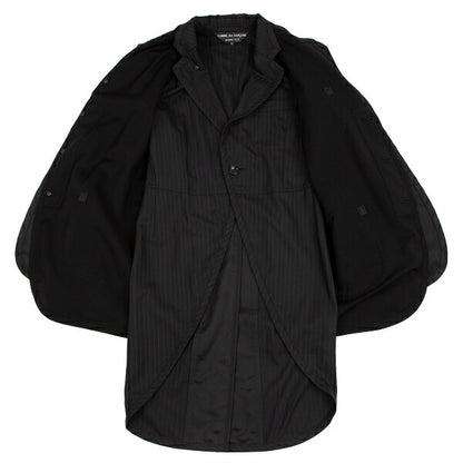 COMME des GARCONS HOMME PLUS Stripe Jacket Black Size XS