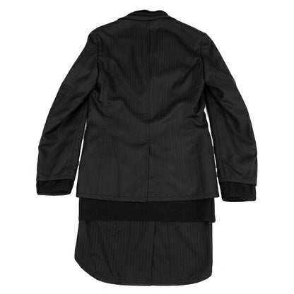 COMME des GARCONS HOMME PLUS Stripe Jacket Black Size XS