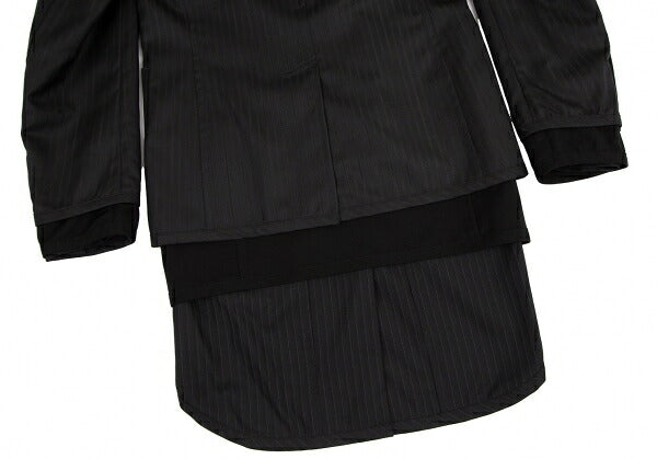 COMME des GARCONS HOMME PLUS Stripe Jacket Black Size XS