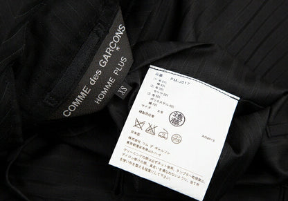 COMME des GARCONS HOMME PLUS Stripe Jacket Black Size XS
