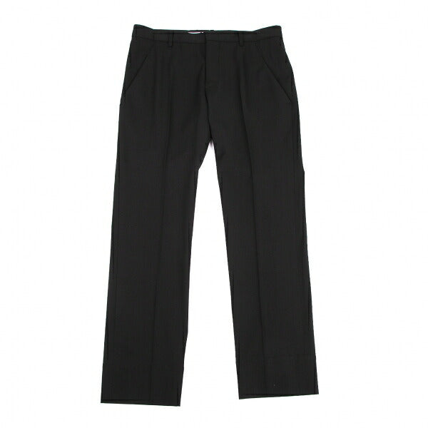 JIL SANDER Wool Gabardine Tapered Pants Black Size 36
