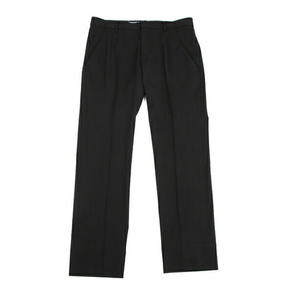 JIL SANDER Wool Gabardine Tapered Pants Black Size 36