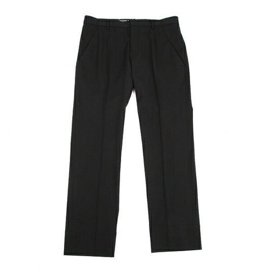 JIL SANDER Wool Gabardine Tapered Pants Black Size 36