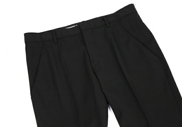 JIL SANDER Wool Gabardine Tapered Pants Black Size 36