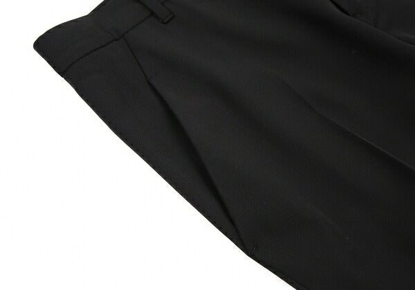 JIL SANDER Wool Gabardine Tapered Pants Black Size 36
