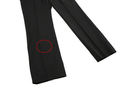 JIL SANDER Wool Gabardine Tapered Pants Black Size 36