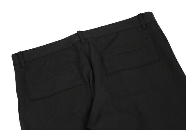 JIL SANDER Wool Gabardine Tapered Pants Black Size 36