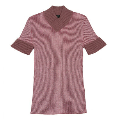 Jean Paul GAULTIER HOMME Glitter Mixed Knit Pink Size 48