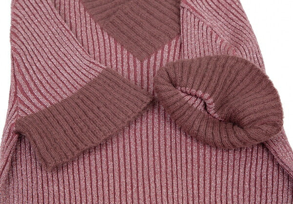 Jean Paul GAULTIER HOMME Glitter Mixed Knit Pink Size 48