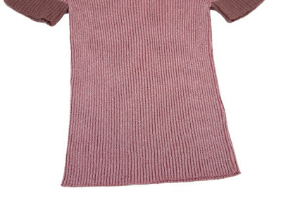 Jean Paul GAULTIER HOMME Glitter Mixed Knit Pink Size 48