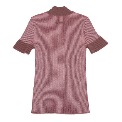 Jean Paul GAULTIER HOMME Glitter Mixed Knit Pink Size 48