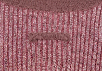 Jean Paul GAULTIER HOMME Glitter Mixed Knit Pink Size 48