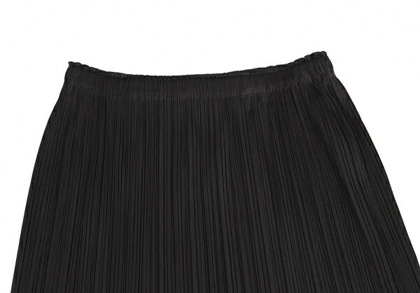 PLEATS PLEASE Hem Rubber Print Skirt Black Poly Size 3