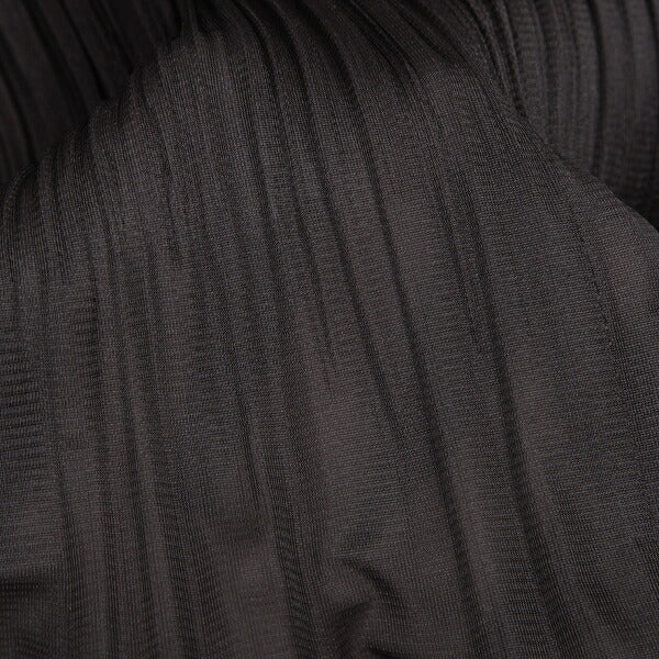 PLEATS PLEASE Hem Rubber Print Skirt Black Poly Size 3