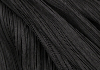 PLEATS PLEASE Hem Rubber Print Skirt Black Poly Size 3