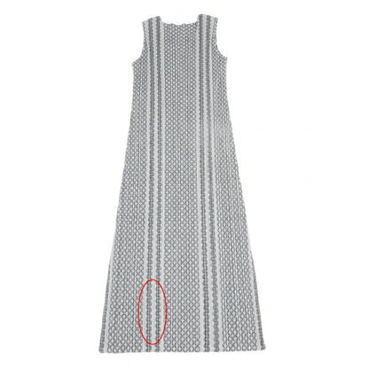 PLEATS PLEASE Multi Line Stripe Sleeveless Dress Size 2