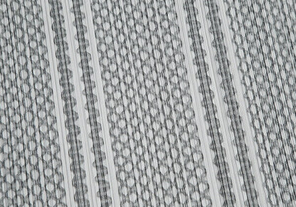 PLEATS PLEASE Multi Line Stripe Sleeveless Dress Size 2