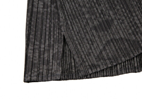 PLEATS PLEASE Python Print High Neck Long Sleeve Tee Size 3