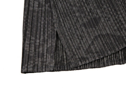 PLEATS PLEASE Python Print High Neck Long Sleeve Tee Size 3