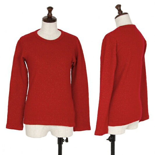COMME des GARCONS Glitter Knit Sweater Red Size M