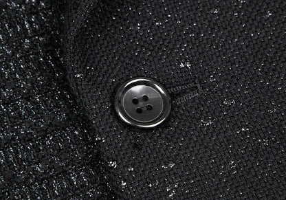 COMME des GARCONS HOMME PLUS Glitter Jacket Black Size XS