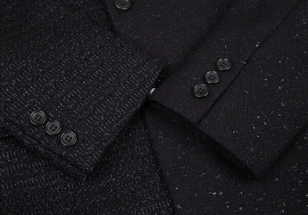COMME des GARCONS HOMME PLUS Glitter Jacket Black Size XS