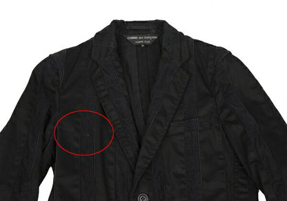 COMME des GARCONS HOMME PLUS Cotton Jacket Black Size XS