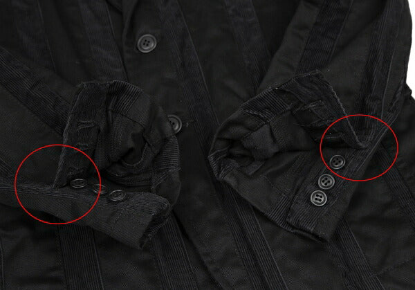 COMME des GARCONS HOMME PLUS Cotton Jacket Black Size XS