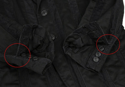 COMME des GARCONS HOMME PLUS Cotton Jacket Black Size XS