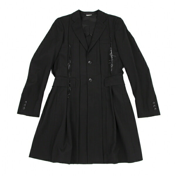 COMME des GARCONS HP 19SS Cutting Design Coat Black Size XS