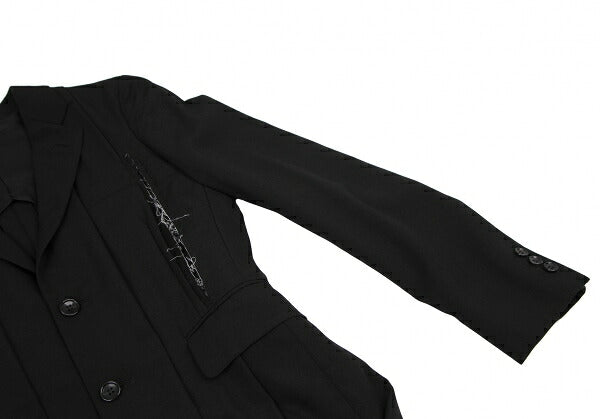 COMME des GARCONS HP 19SS Cutting Design Coat Black Size XS
