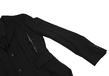 COMME des GARCONS HP 19SS Cutting Design Coat Black Size XS