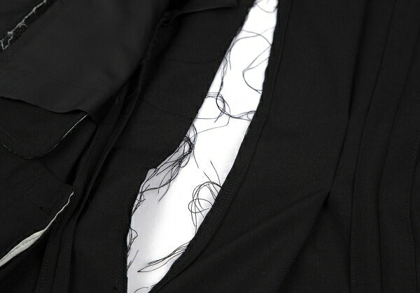 COMME des GARCONS HP 19SS Cutting Design Coat Black Size XS