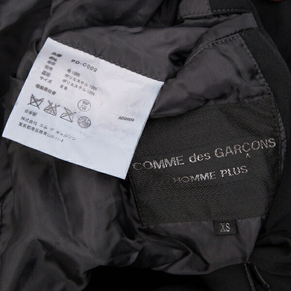 COMME des GARCONS HOMME PLUS 09AW Wool Jacket Black Size XS