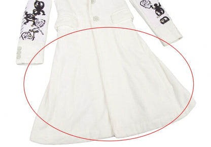 COMME des GARCONS HOMME PLUS Pile Applique White Coat Size XS