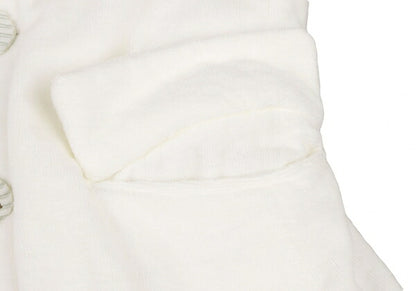 COMME des GARCONS HOMME PLUS Pile Applique White Coat Size XS