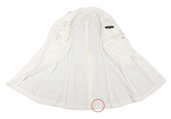 COMME des GARCONS HOMME PLUS Pile Applique White Coat Size XS