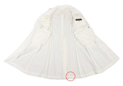 COMME des GARCONS HOMME PLUS Pile Applique White Coat Size XS