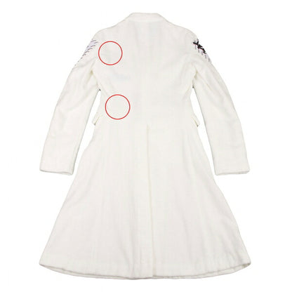 COMME des GARCONS HOMME PLUS Pile Applique White Coat Size XS