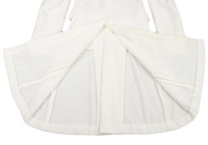 COMME des GARCONS HOMME PLUS Pile Applique White Coat Size XS