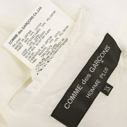COMME des GARCONS HOMME PLUS Pile Applique White Coat Size XS