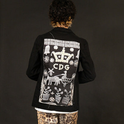 COMME des GARCONS Button Embellished Jacket Black Size M