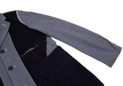 COMME des GARCONS SHIRT Dyed Mixed Jacket Navy Size S