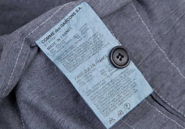 COMME des GARCONS SHIRT Dyed Mixed Jacket Navy Size S