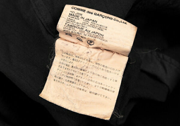 COMME des GARCONS HOMME Poly Jacket Black Size S