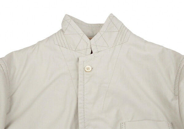 COMME des GARCONS HOMME Rib Cuff Check Jacket Greige Size S