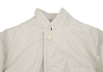 COMME des GARCONS HOMME Rib Cuff Check Jacket Greige Size S