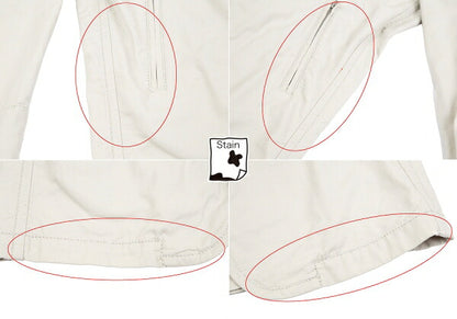 COMME des GARCONS HOMME Rib Cuff Check Jacket Greige Size S